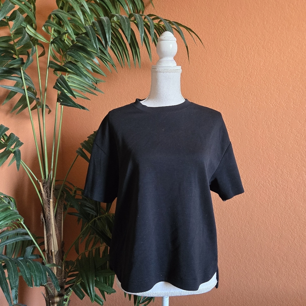 3/$25 Members Mark Short Sleeve Luxe Tee Shirt Medium Black Soft - Picture 8 of 8